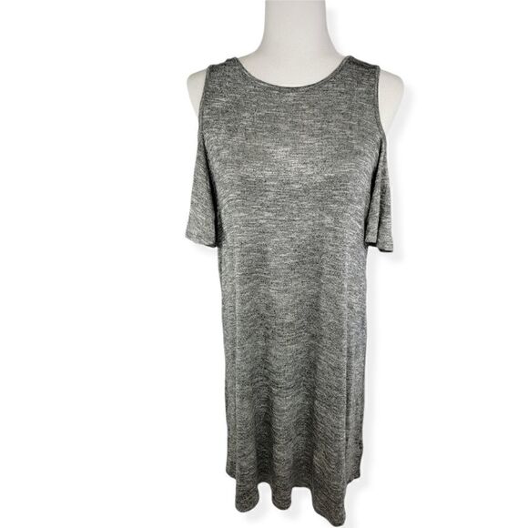 a.n.a Cold Shoulder A- line dress Gray  Size XL NWT - Picture 1 of 5